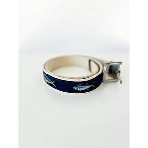 Field & Stream Fish Pattern Fabric Belt 34